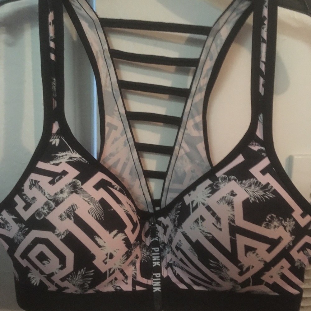 Pink Victoria Secret Sports Bra.